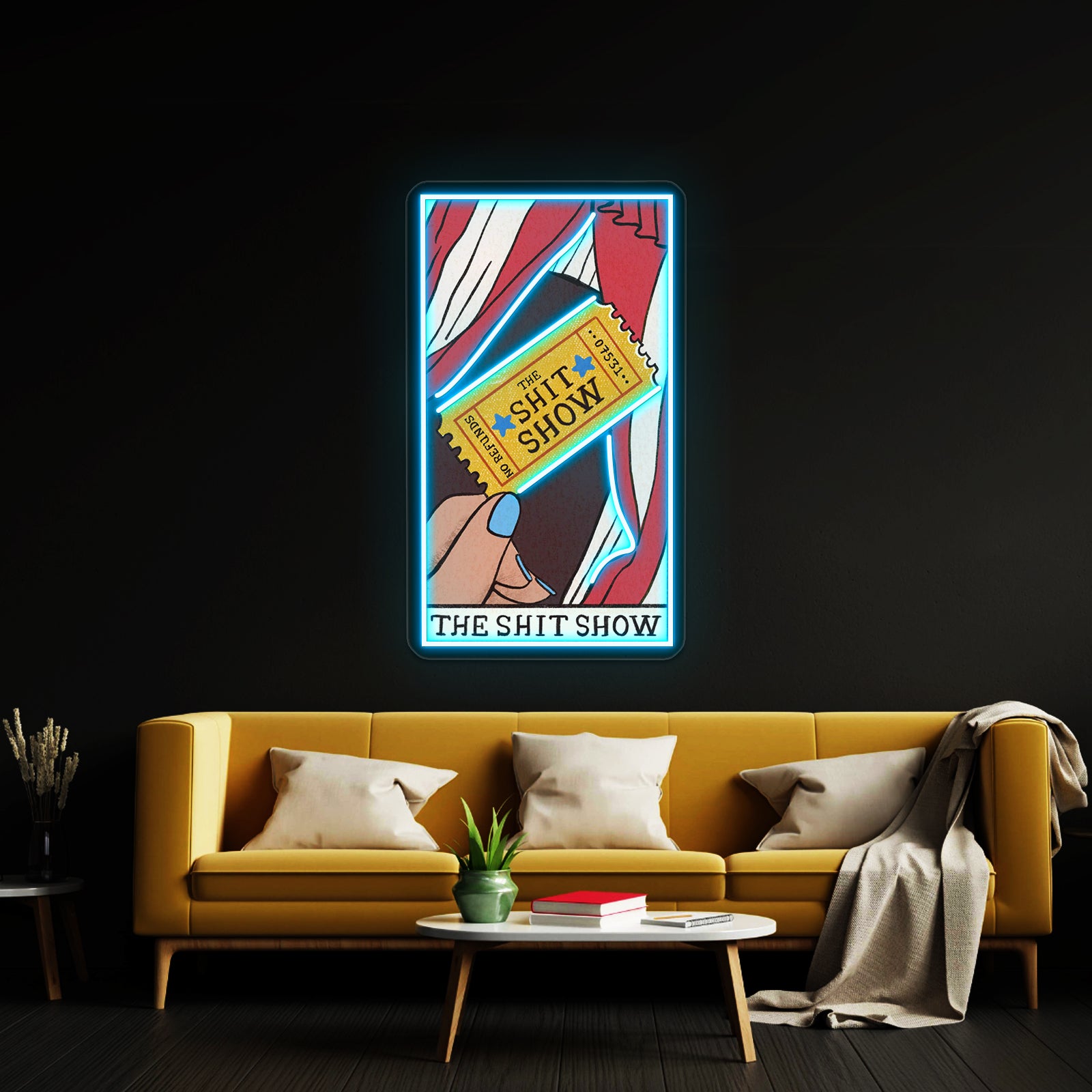 The Shit Show Tarot Card Neon Sign Artwork For Neon Sign For Sale | Shineneon