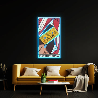 The Shit Show Tarot Card Neon Sign Artwork For Neon Sign For Sale | Shineneon