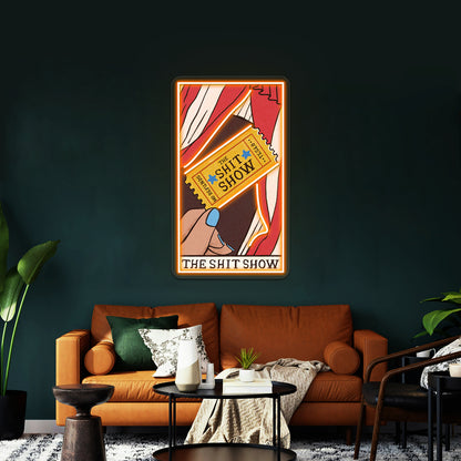 The Shit Show Tarot Card Neon Sign Artwork For Neon Sign For Sale | Shineneon
