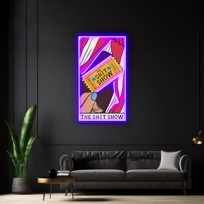 The Shit Show Tarot Card Neon Sign Artwork For Neon Sign For Sale | Shineneon