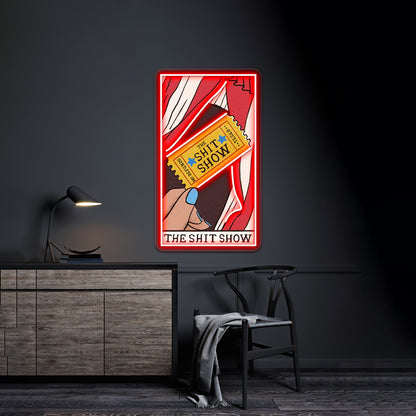 The Shit Show Tarot Card Neon Sign Artwork For Neon Sign For Sale | Shineneon