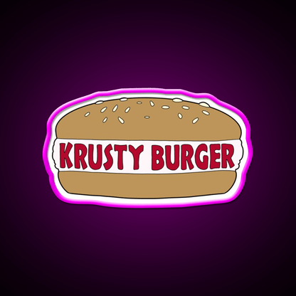 The Simpsons Krusty Burger Fast Food Led Neon Sign For Burger Place Rgb Color - Shineneon