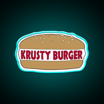The Simpsons Krusty Burger Fast Food Led Neon Sign For Burger Place Rgb Color - Shineneon