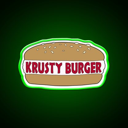 The Simpsons Krusty Burger Fast Food Led Neon Sign For Burger Place Rgb Color - Shineneon