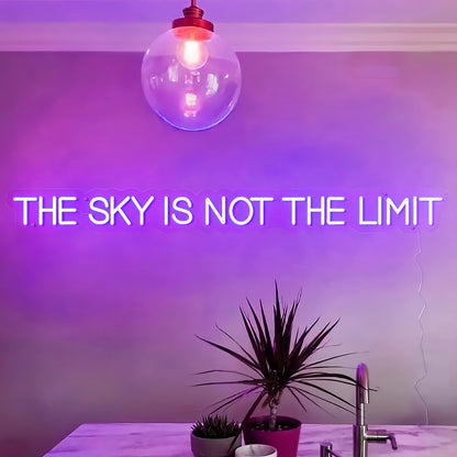 The Sky Is Not The Limit Led Neon Sign Illuminate Your Dreams | Shineneon