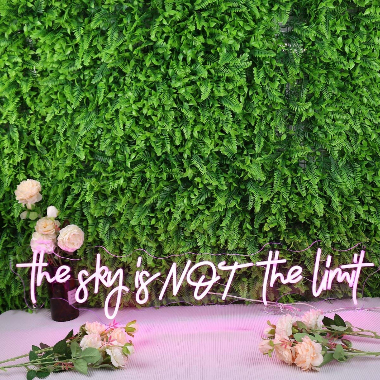 The Sky Is Not The Limit Pink Led Neon Sign - Shineneon