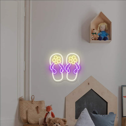 The Slippers Led Neon Sign Wall Art | Shineneon