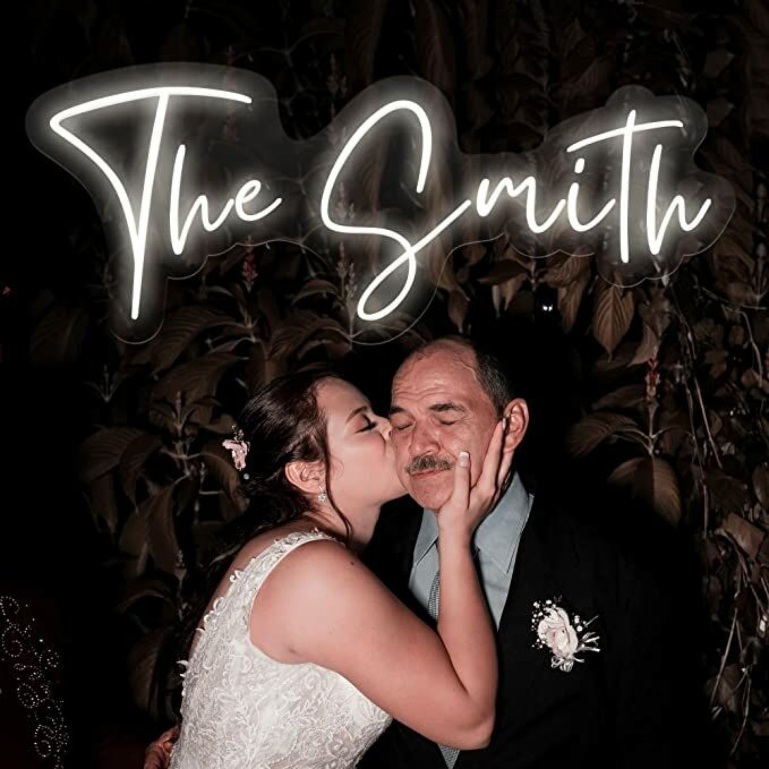 The Smith Neon Name Signs White Neon Sign Wedding Decor | Shineneon