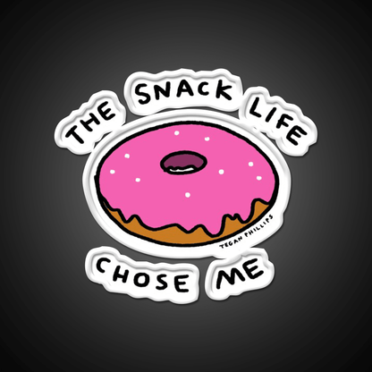 The Snack Life Chose Me Snack Food Led Neon Sign Rgb Color - Shineneon