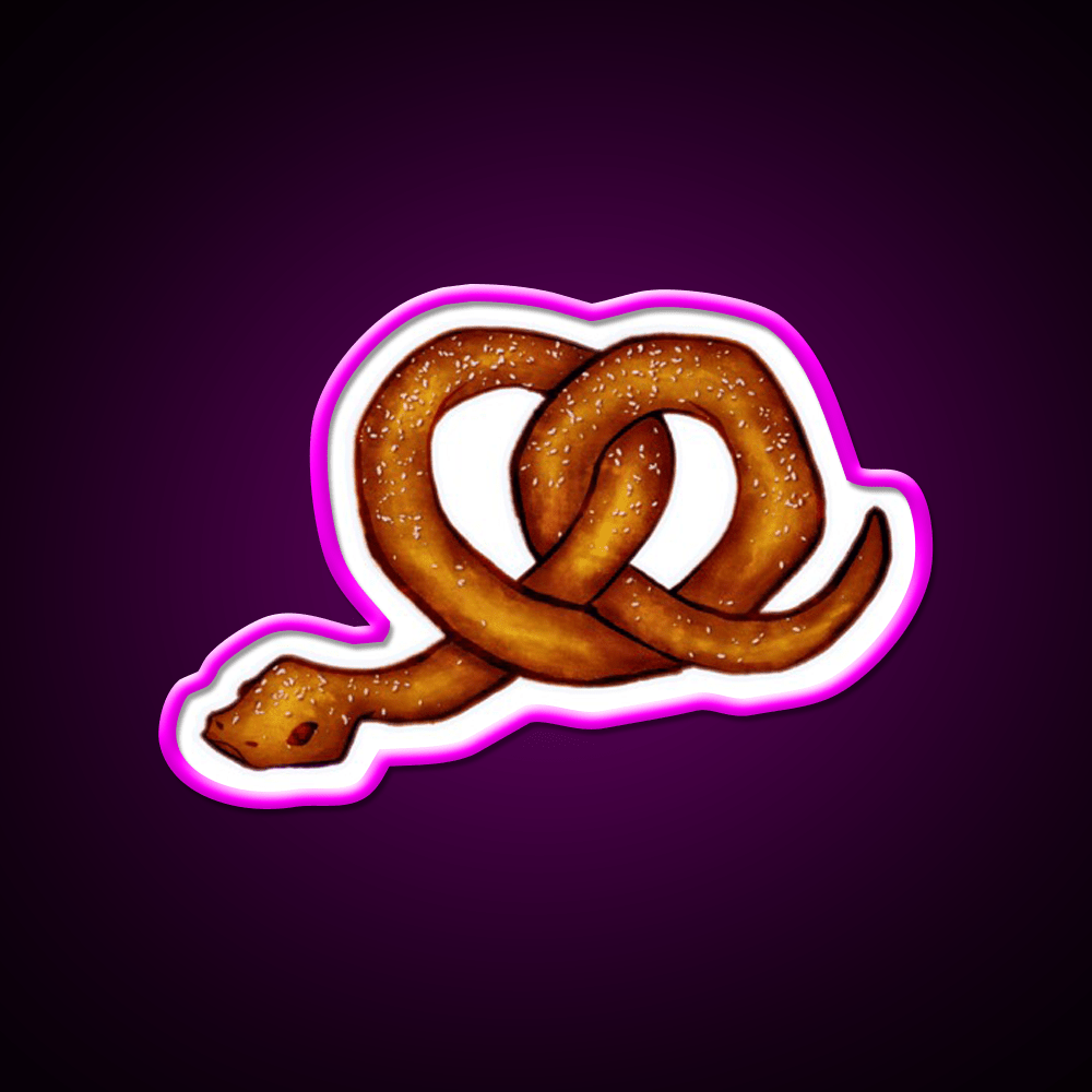 The Snekzel Snack Food Led Neon Sign Rgb Color - Shineneon