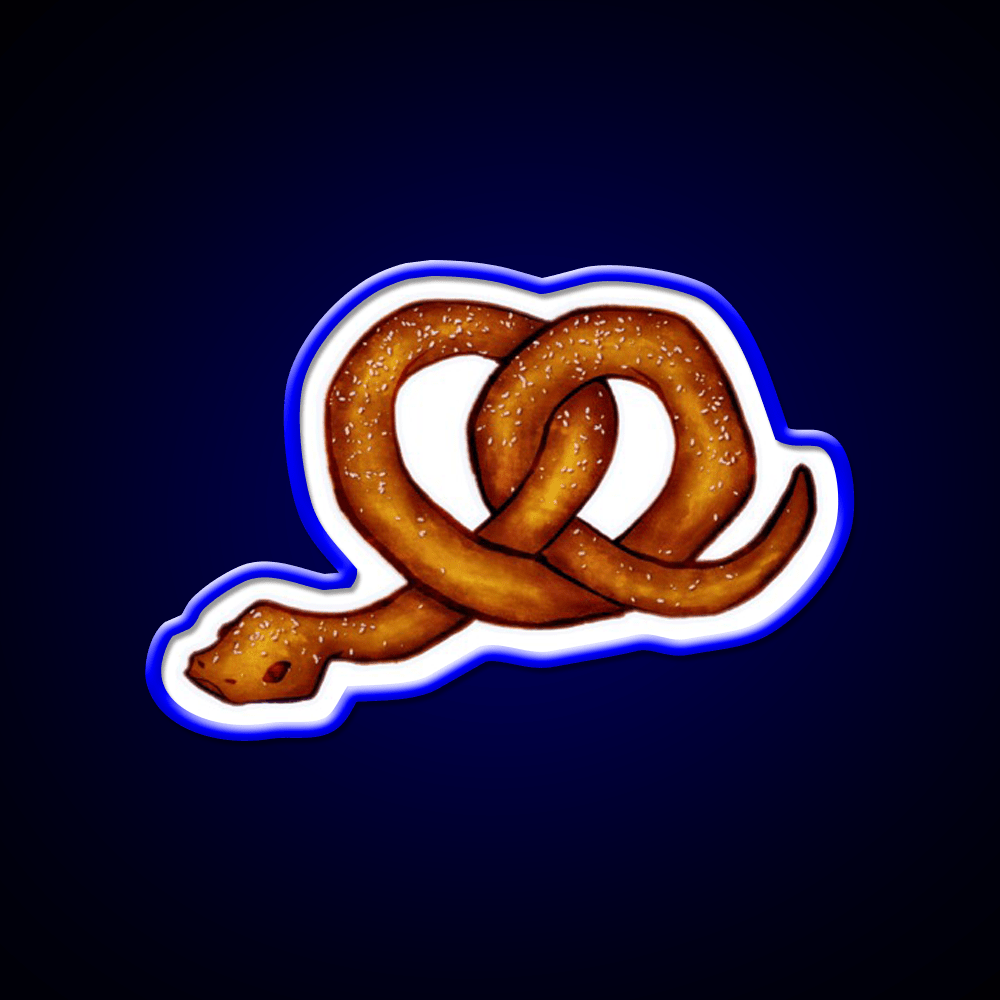 The Snekzel Snack Food Led Neon Sign Rgb Color - Shineneon