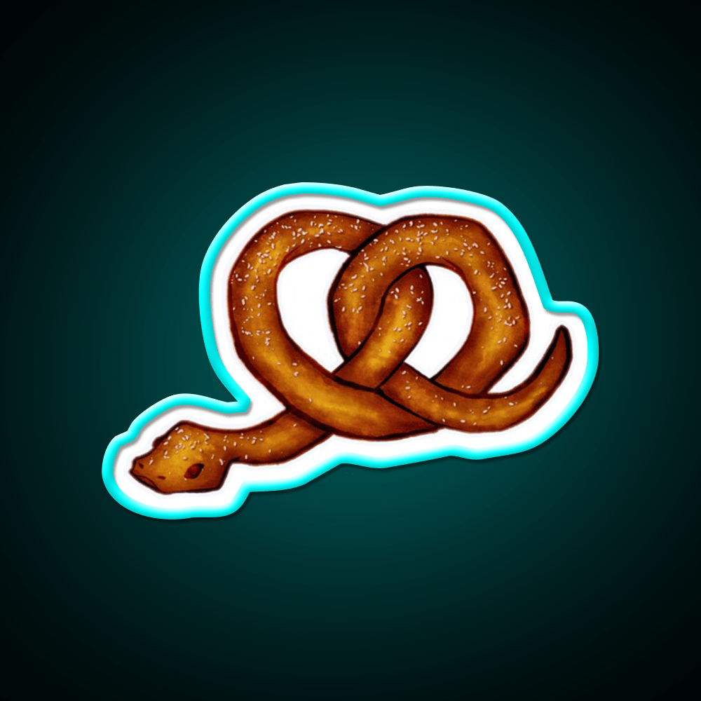 The Snekzel Snack Food Led Neon Sign Rgb Color - Shineneon