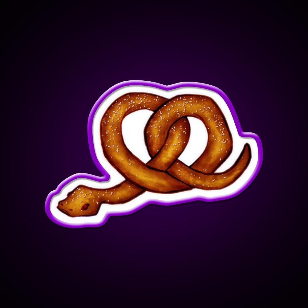 The Snekzel Snack Food Led Neon Sign Rgb Color - Shineneon