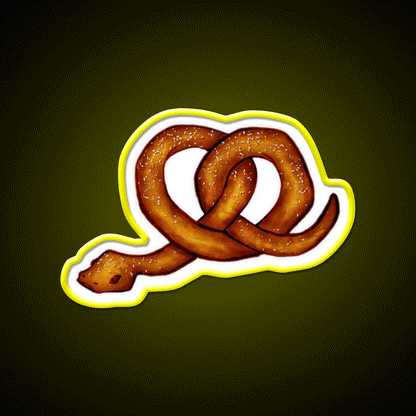 The Snekzel Snack Food Led Neon Sign Rgb Color - Custom LED neon sign front view