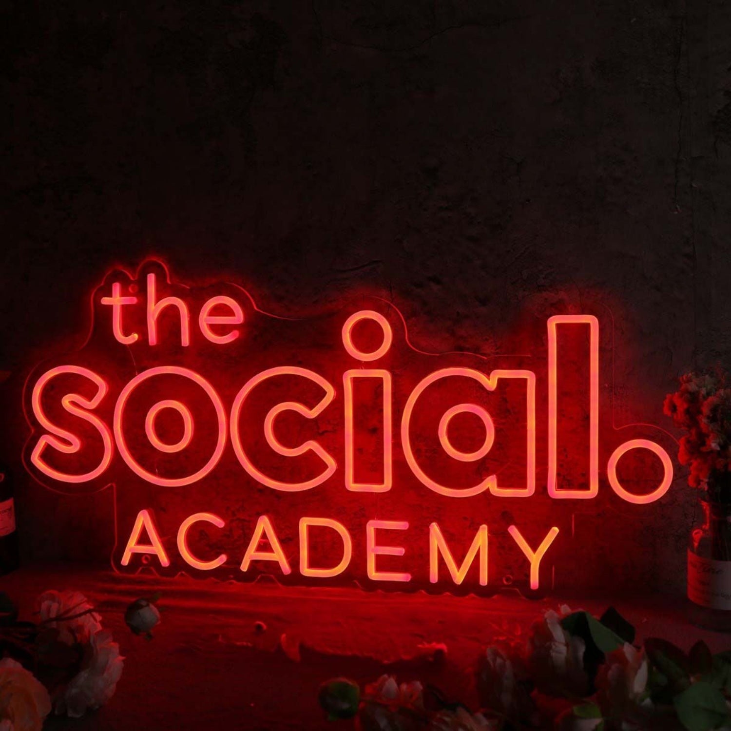 The Social Academy Red Led Neon Sign - Shineneon
