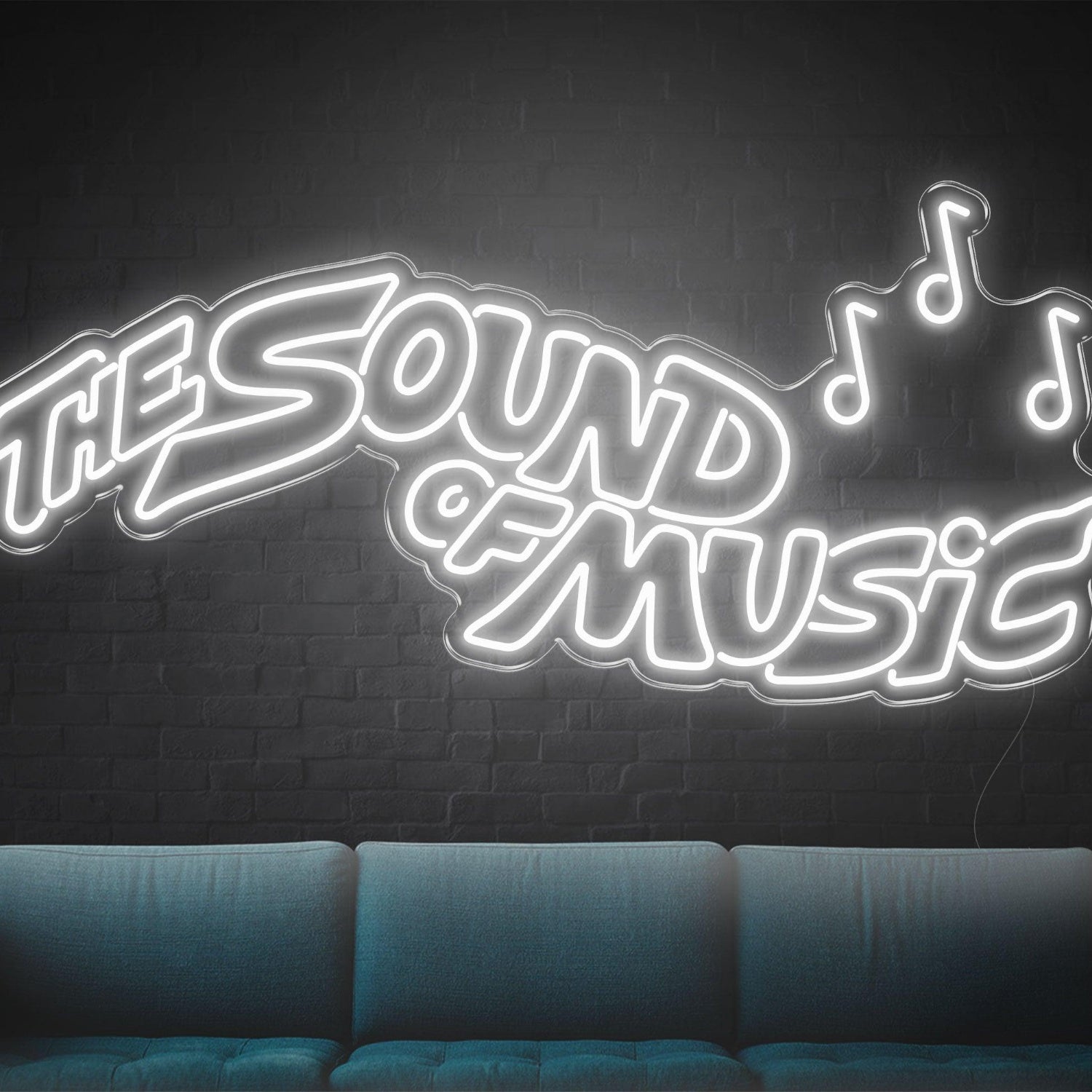 The Sound Of Music Led Neon Sign With Music Notes For Indoor Wall Art | Shineneon