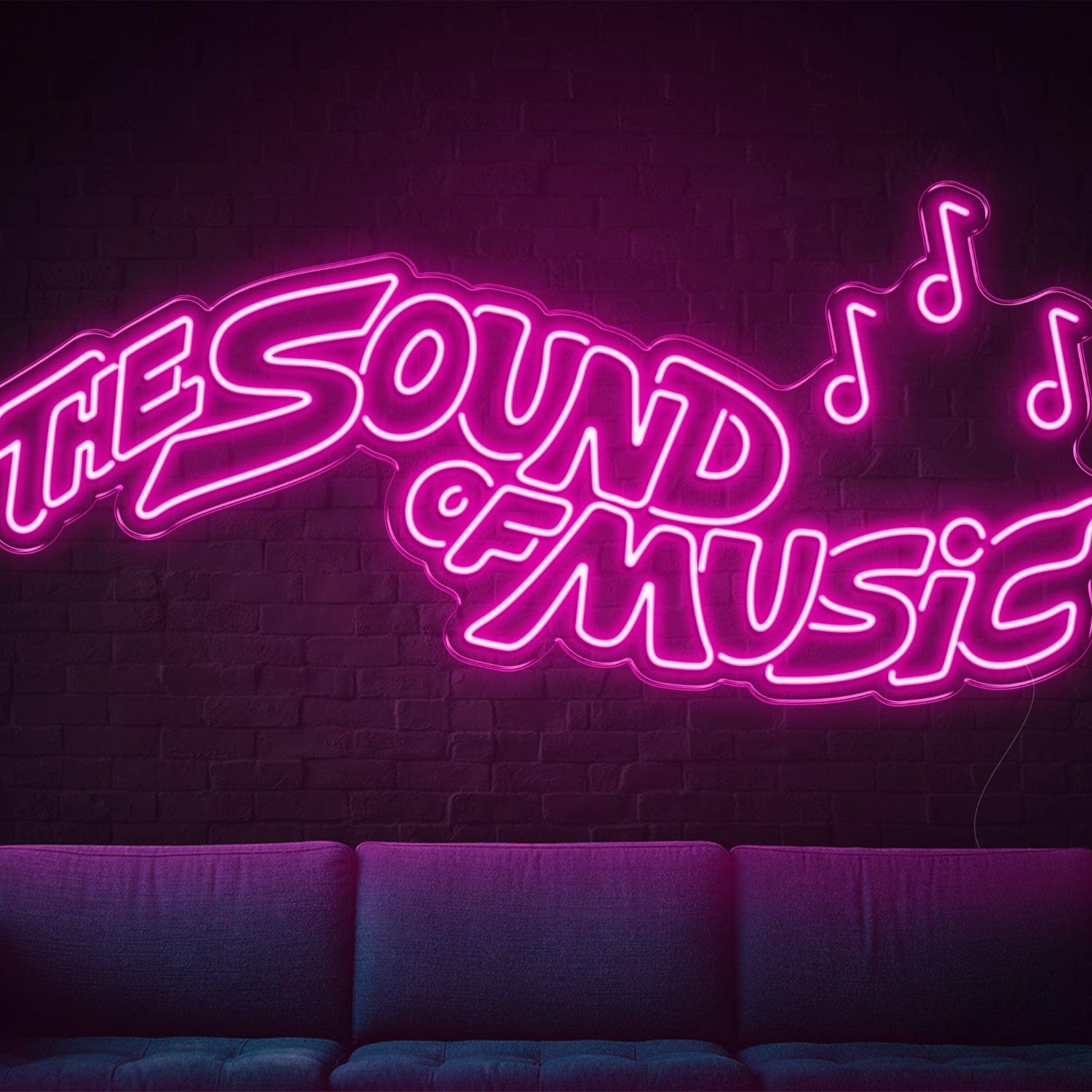 The Sound Of Music Led Neon Sign With Music Notes For Indoor Wall Art | Shineneon