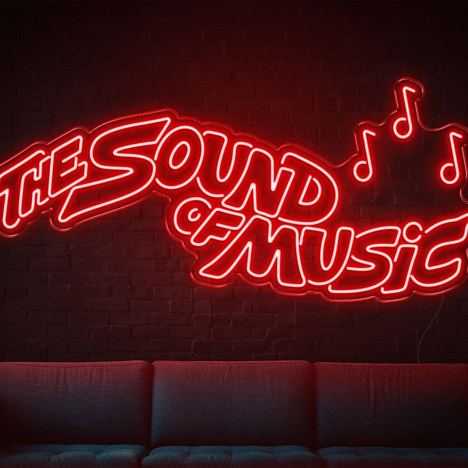 The Sound Of Music Led Neon Sign With Music Notes For Indoor Wall Art | Shineneon