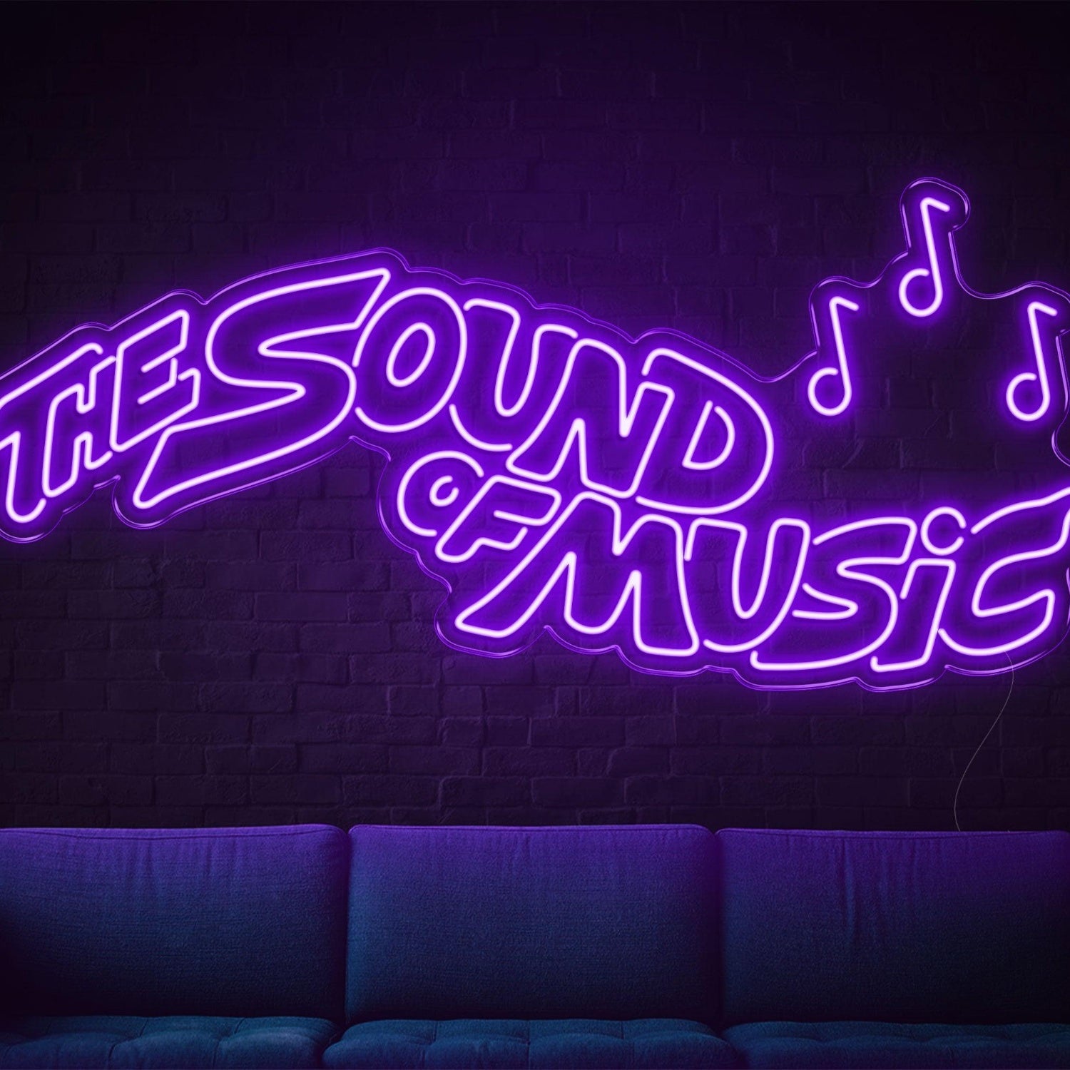 The Sound Of Music Led Neon Sign With Music Notes For Indoor Wall Art | Shineneon