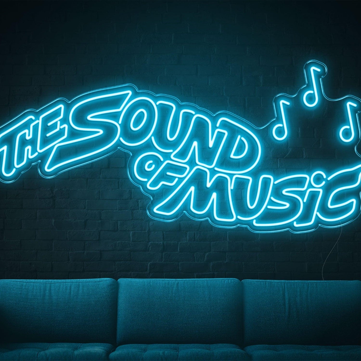 The Sound Of Music Led Neon Sign With Music Notes For Indoor Wall Art | Shineneon