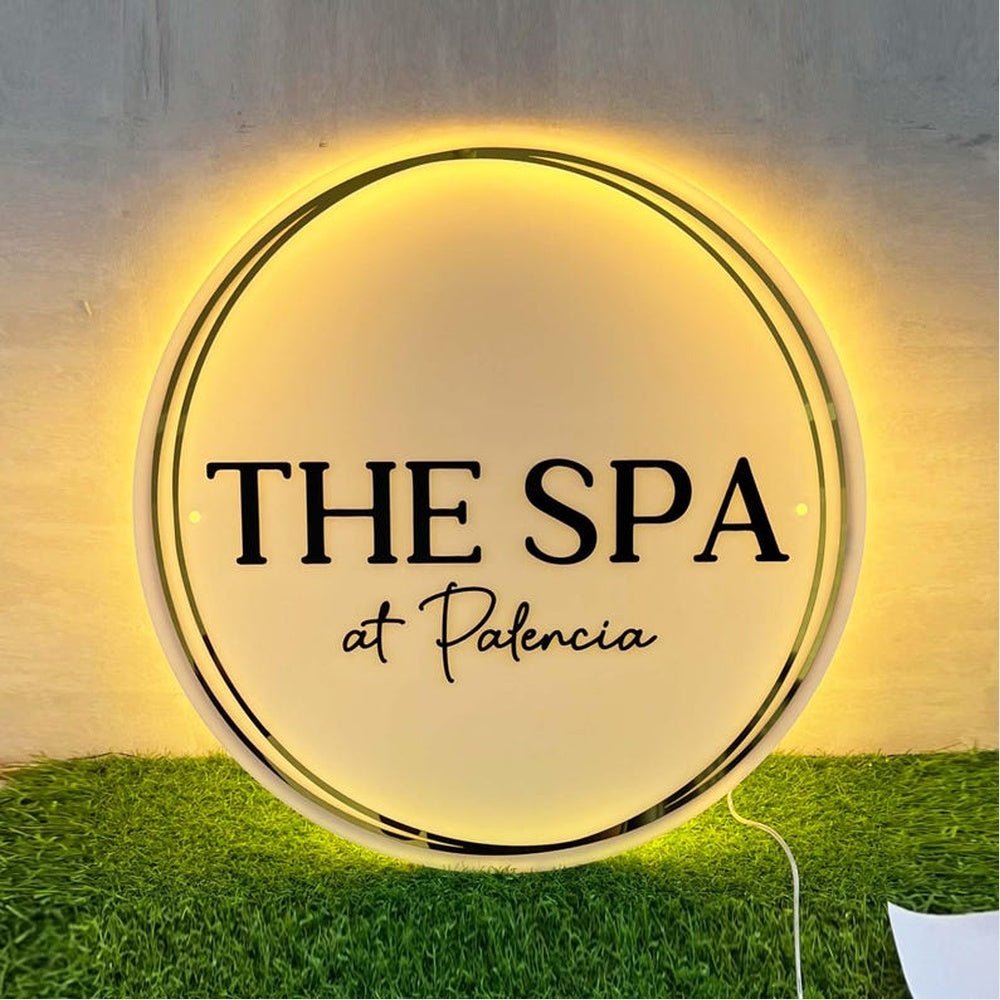 The Spa Acrylic Business Logo Sign - Shineneon