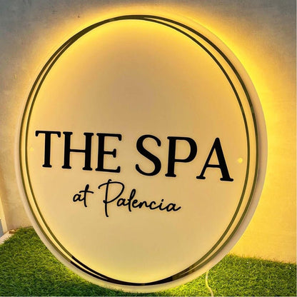 The Spa Acrylic Business Logo Sign - Shineneon