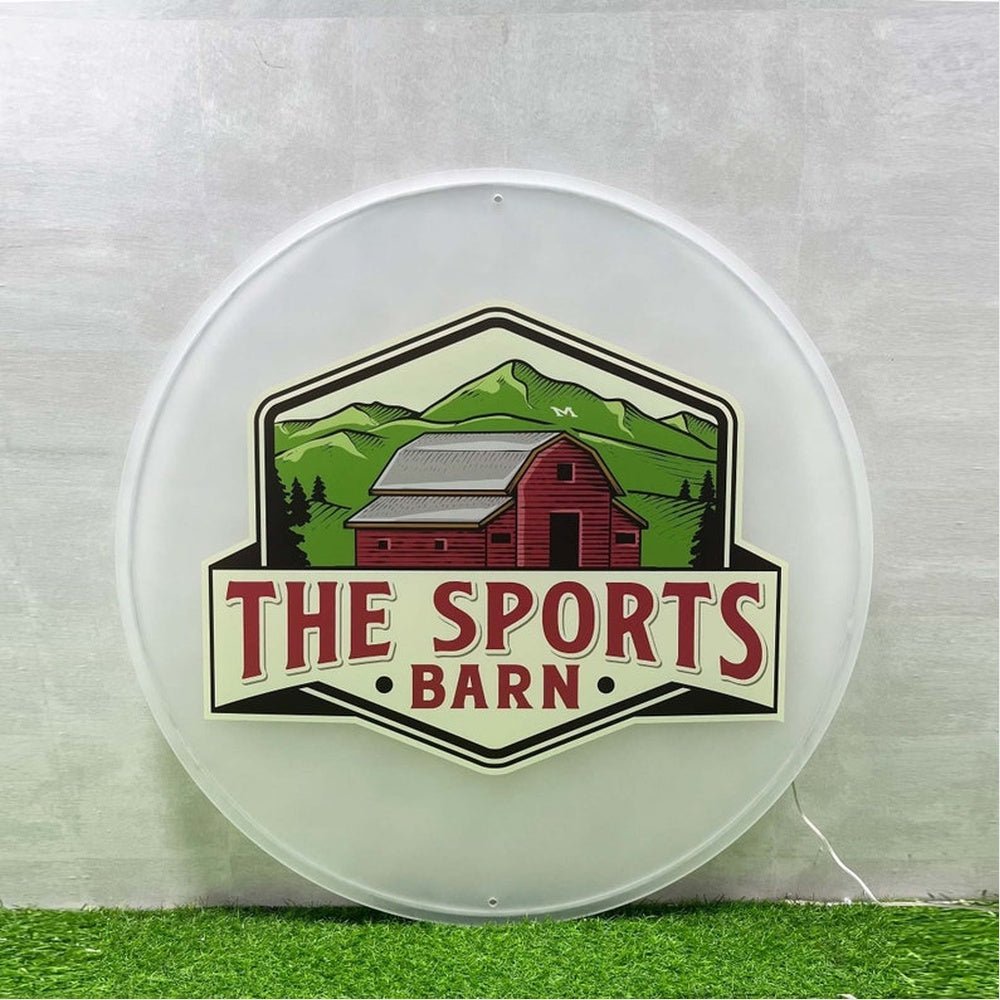 The Sports Barn Acrylic Business Logo Sign - Shineneon