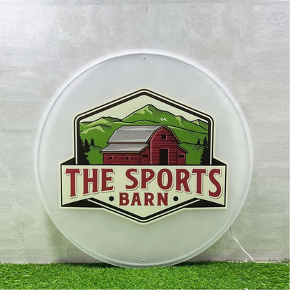 The Sports Barn Acrylic Business Logo Sign - Shineneon