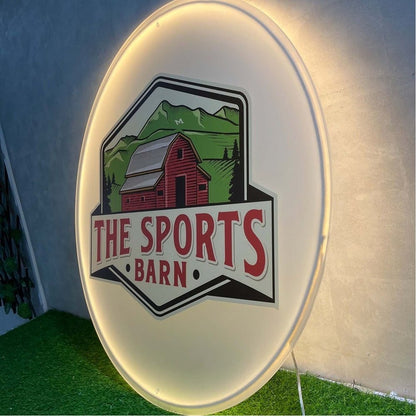 The Sports Barn Acrylic Business Logo Sign - Shineneon