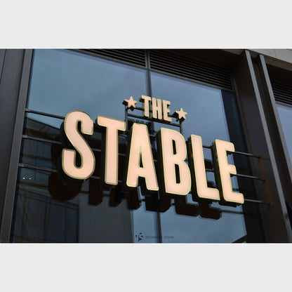 The Stable 3D Frontlit Channel Letters Led Light Sign