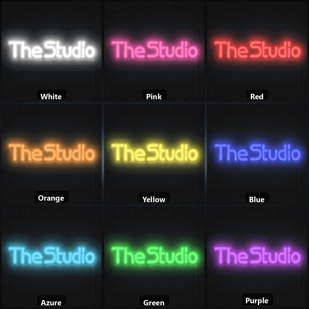 The Studio Wall Decor LED Neon Sign color grid