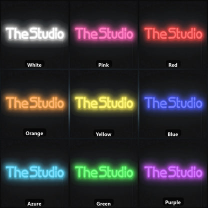 The Studio Wall Decor LED Neon Sign color grid