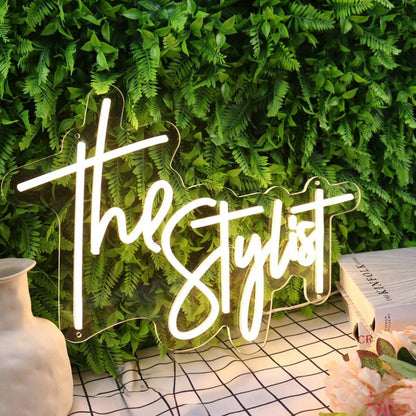 The Stylist Yellow Led Neon Sign - Shineneon