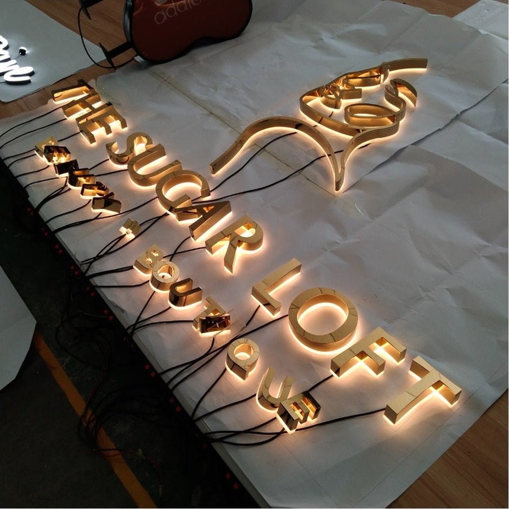 The Sugar Loft 3D Backlit Channel Letters Led Light Sign - Shineneon