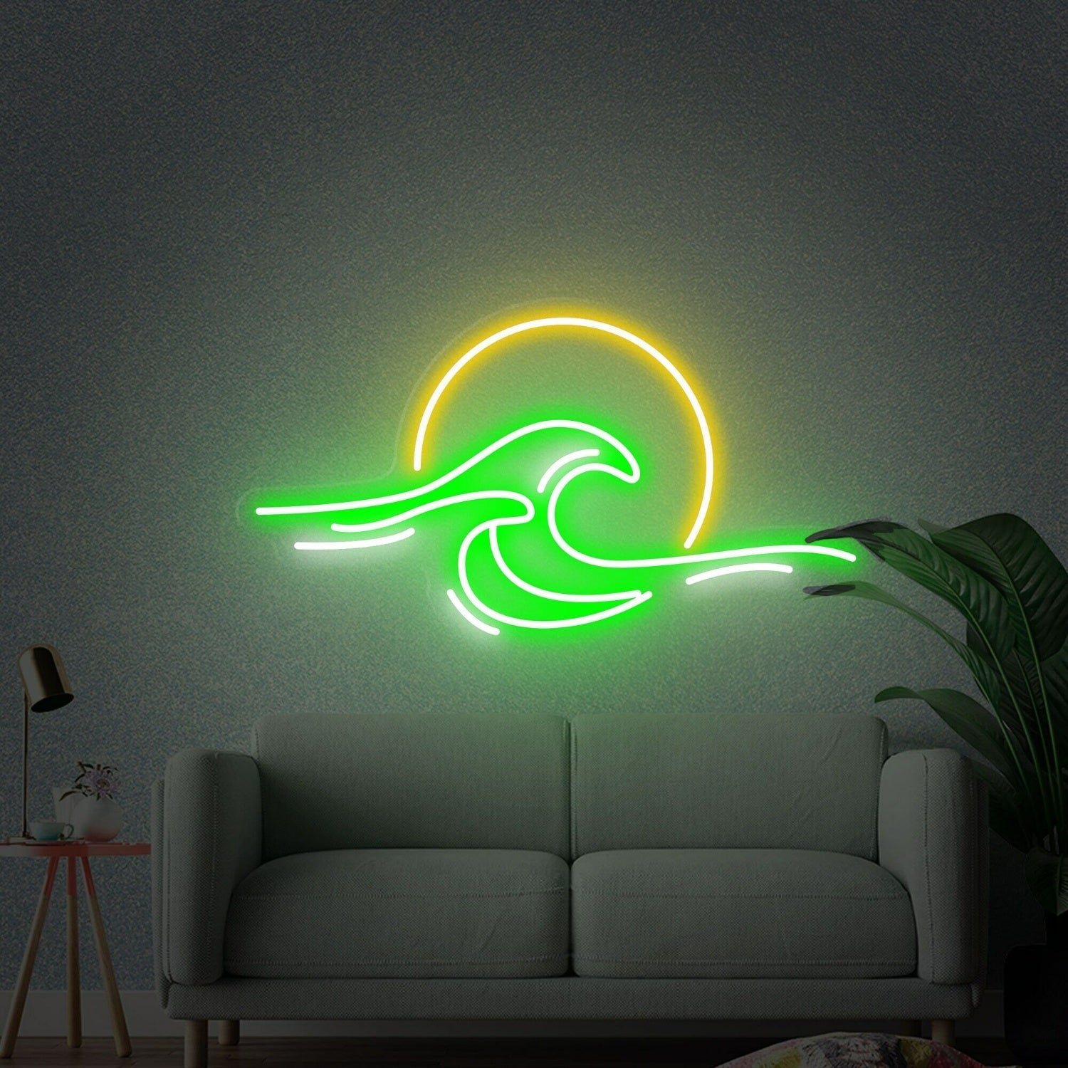 The Sunrise Sunset Wave Ocean Led Neon Sign Bedrooms - Shineneon