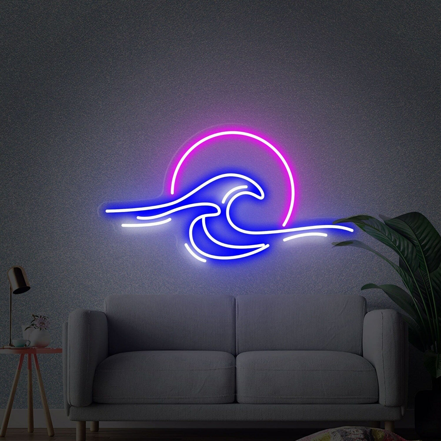 The Sunrise Sunset Wave Ocean Led Neon Sign Bedrooms - Shineneon