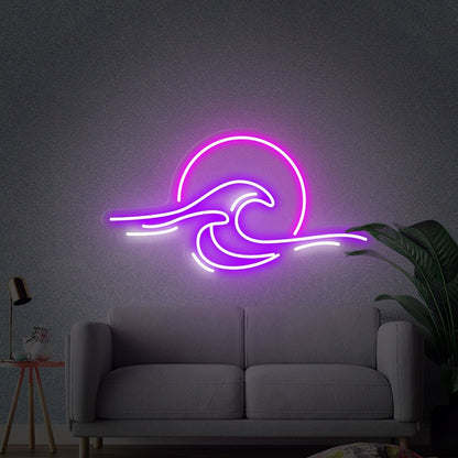 The Sunrise Sunset Wave Ocean Led Neon Sign Bedrooms - Shineneon