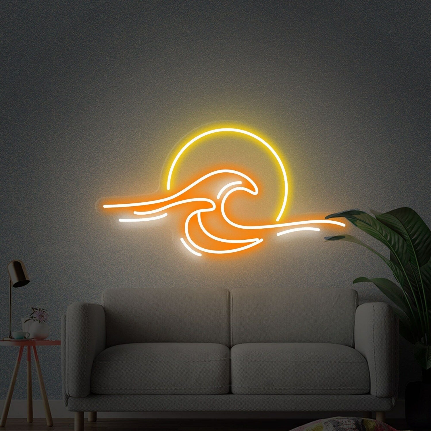 The Sunrise Sunset Wave Ocean Led Neon Sign Bedrooms - Shineneon