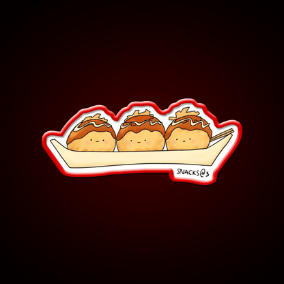 The Takoyaki Triplets Snack Food Led Neon Sign Rgb Color - Shineneon