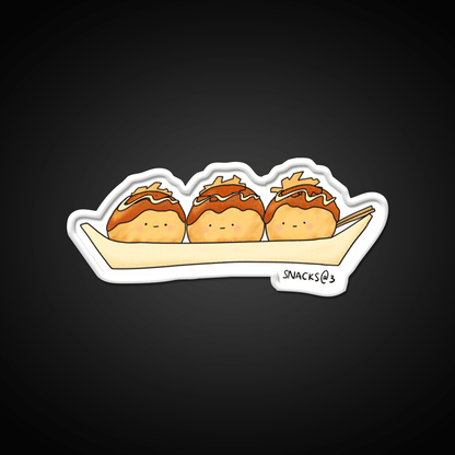 The Takoyaki Triplets Snack Food Led Neon Sign Rgb Color - Shineneon