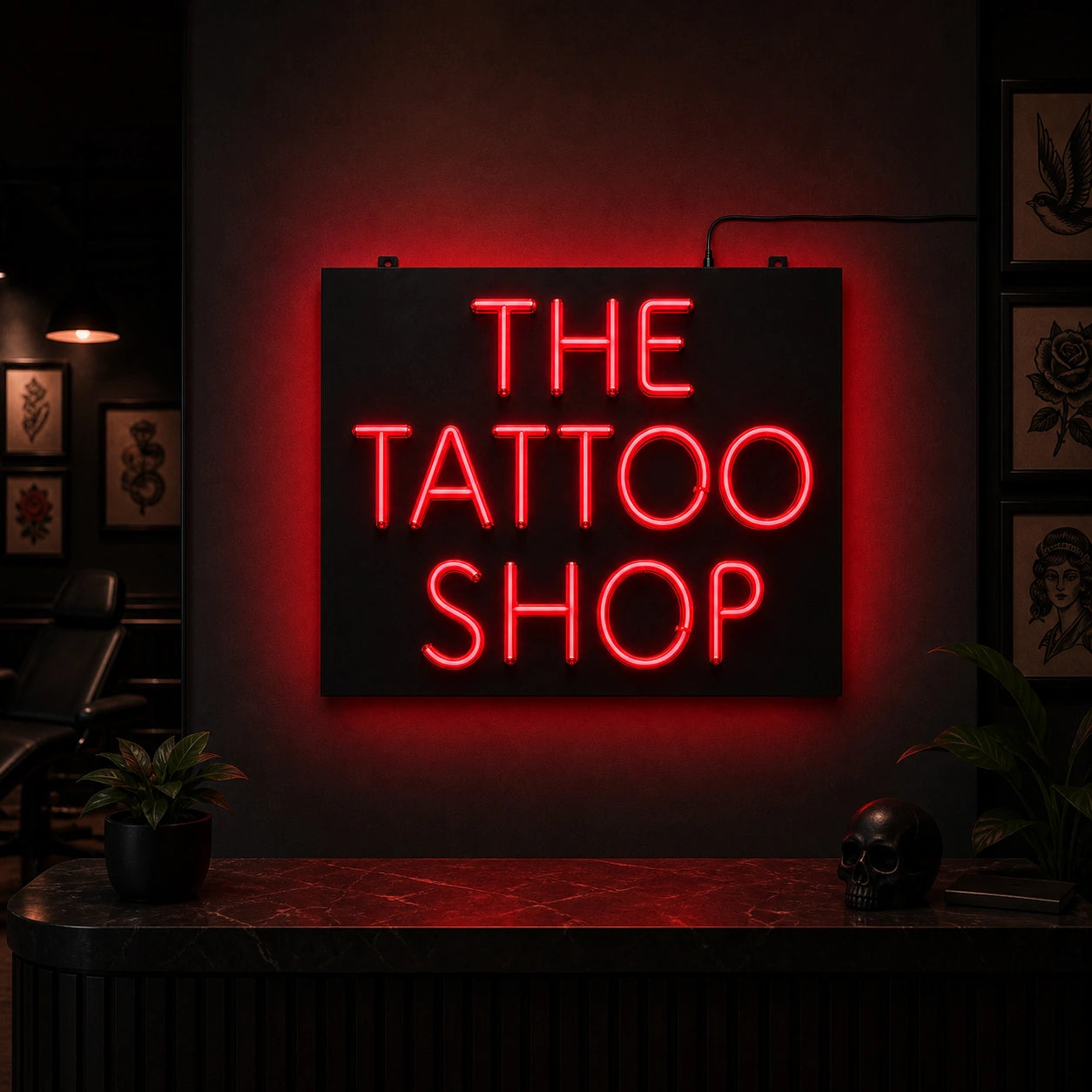 The Tattoo Shop LED Neon Sign high-converting product image