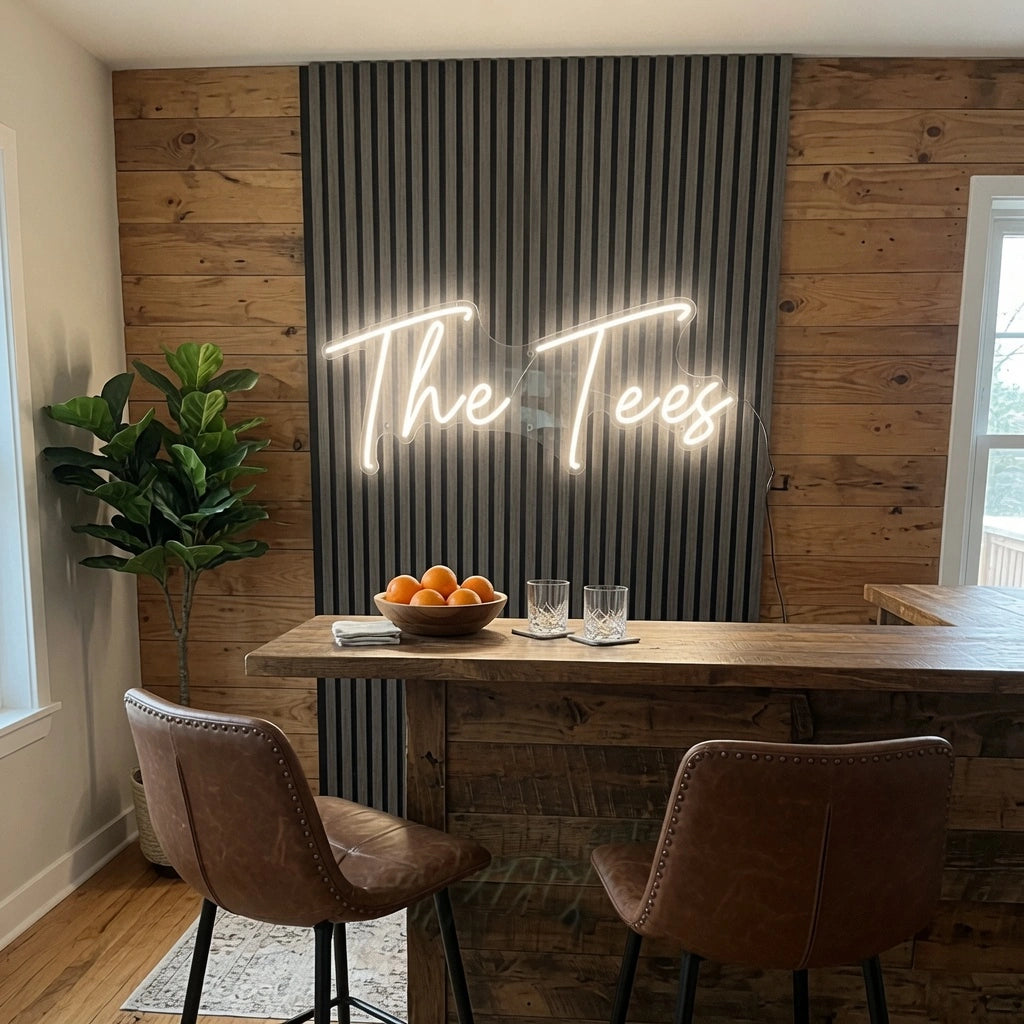 The Tees LED Neon Sign - 03 Real Lifestyle Scene