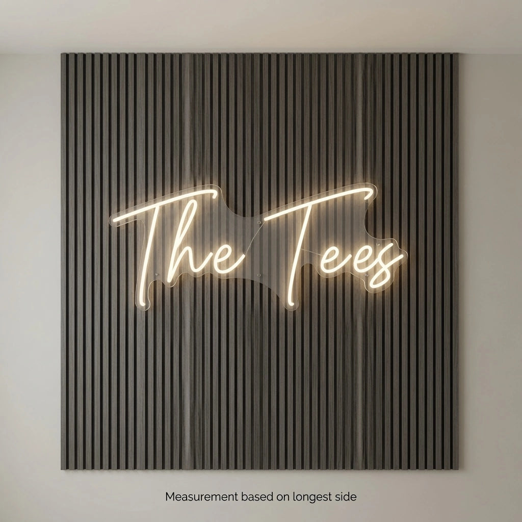 The Tees LED Neon Sign - 04 Size Image