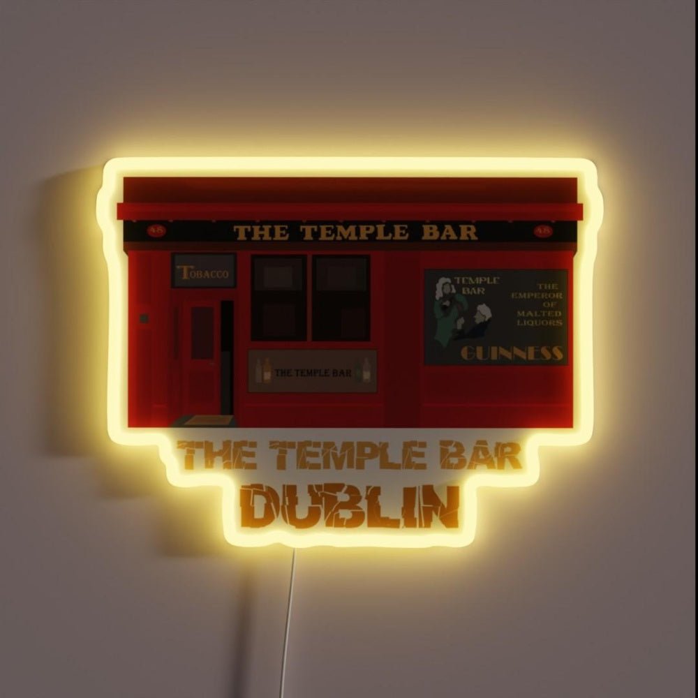 The Temple Bar Irish Pub Rgb Led Neon Sign - Shineneon
