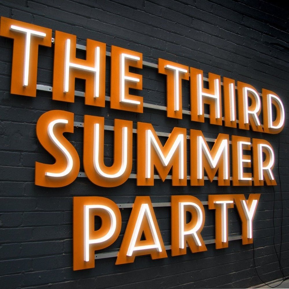 The Third Summer Party 3D Frontlit Channel Letters Led Light Sign - Shineneon