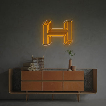 The Three-Dimensional Letter H Led Neon Sign | Shineneon