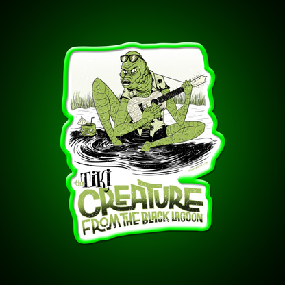 The Tiki Creature From Black Lagoon Cocktail Bar Decor Led Neon Sign Rgb Color - LED neon sign view 8