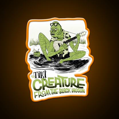 The Tiki Creature From Black Lagoon Cocktail Bar Decor Led Neon Sign Rgb Color - LED neon sign view 6