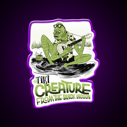 The Tiki Creature From Black Lagoon Cocktail Bar Decor Led Neon Sign Rgb Color - LED neon sign view 9
