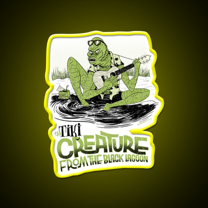 The Tiki Creature From Black Lagoon Cocktail Bar Decor Led Neon Sign Rgb Color - LED neon sign view 7